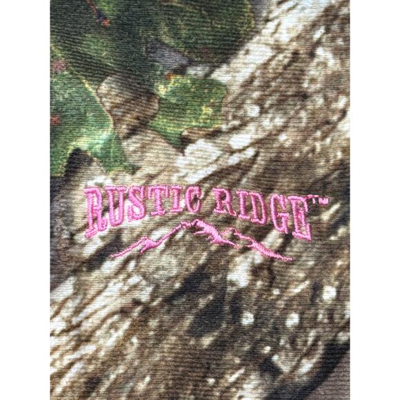 Rustic Ridge Mossy Oak Camo Hooded Jacket Pink Accessories Womans XS - Picture 2 of 12